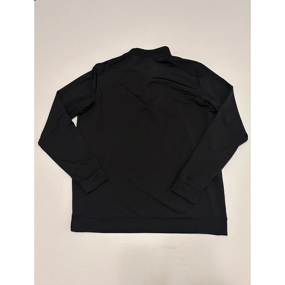 Oobe Hendrick Automotive Group Mens Black Hydrovent Quarter Zip Pullover Large
